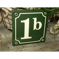 Huisnummer bord 'extra 1' 13x13 cm